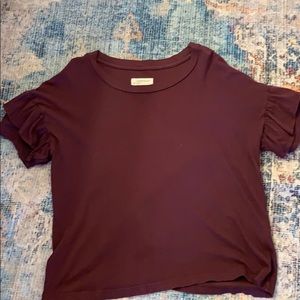CURRENT/ELLIOTT Burgundy T-Shirt